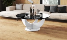 CAPRI 100 round coffee table (high gloss/different colours)